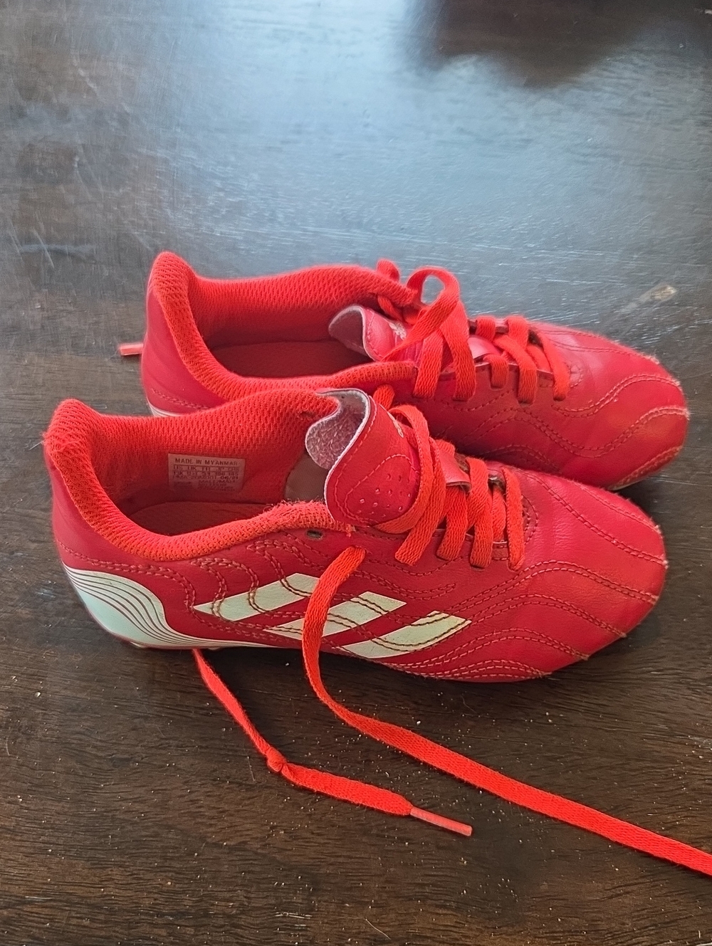 Kids Red Adidas Copa Soccer Cleats